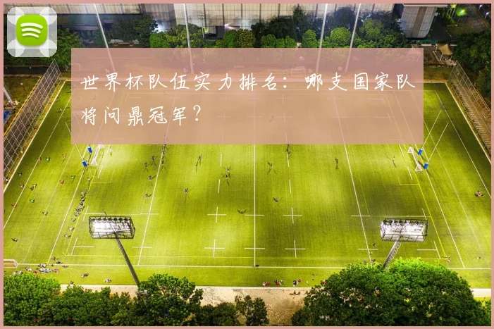 世界杯队伍实力排名：哪支国家队将问鼎冠军？